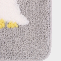 Коврик Доляна &laquo;Гуси&raquo;, 40&times;60 см, микрофибра, серый