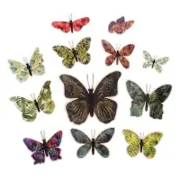 Набор магнитов на холодильник &laquo;Листья&raquo;, 12 шт., картон, h=4-10 см