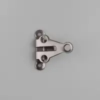 Крючок для брюк и юбок, медь, 2&times;2 см, 2 шт., цвет чёрный никель