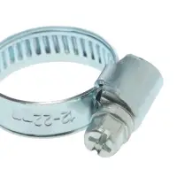 Хомут червячный ZEIN engr, несквозная просечка, диаметр 12-22 мм, ширина 9 мм, оцинкованный