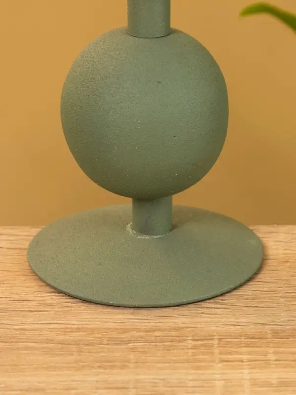 Подсвечник на 1 свечу текстурный "Болотный" с 1 сферой 7,5х7,5х11,5 см