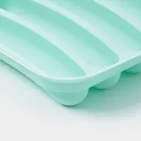 Форма для выпечки и приготовления сосисок Доляна, 6 ячеек, с крышкой, 17.5&times;13.5,2.8 см, силикон, бирюзовый