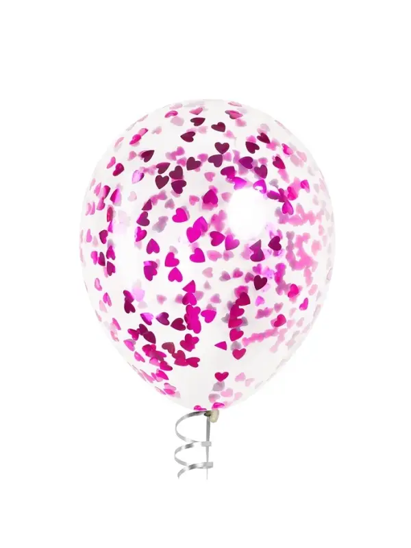 Конфетти &laquo;Сердце&raquo; фуксия, металлик, 1.5 см, 50 г