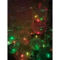 Светодиод для воздушного шара, круглый, цвет мультиколор, пластик