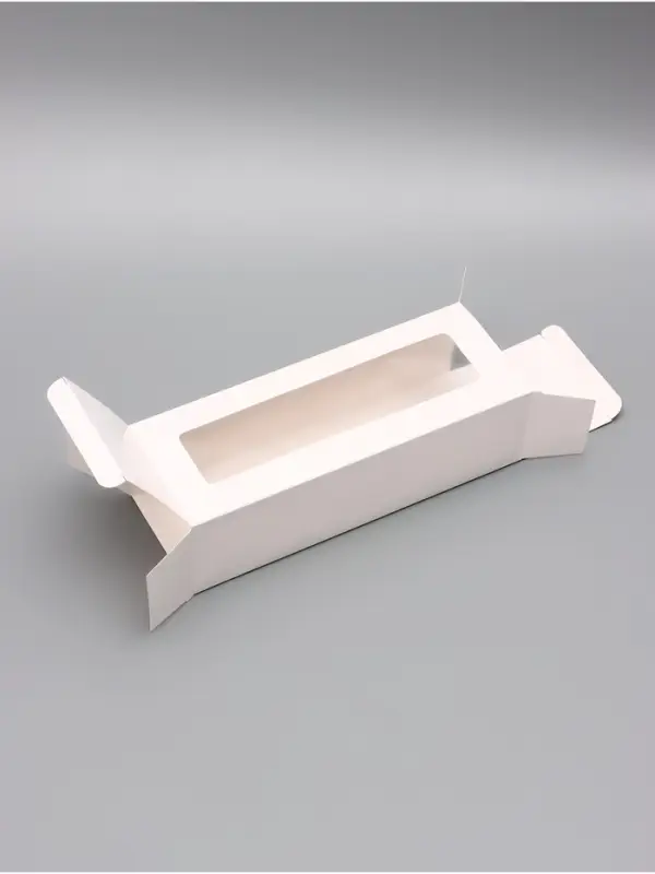 Коробка с окном под рулет, белая, 26&times;10&times;8 см, МИКС