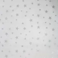 Бумага упаковочная тишью &laquo;Звезды, серебро&raquo;, 50 х 70 см