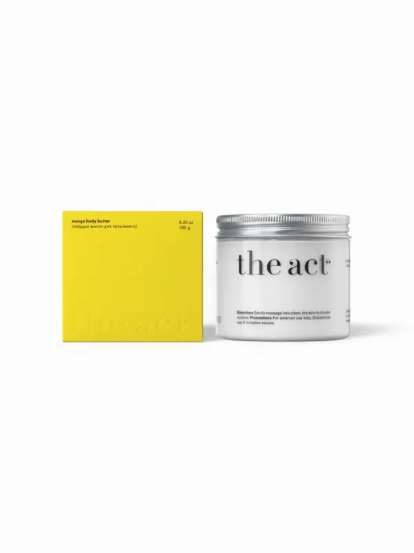 Крем-баттер для тела The Act манго, питательный, 180 мл