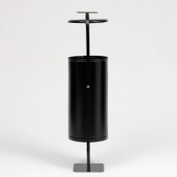 Урна уличная &laquo;Сатурн&raquo; 28 л, 104 х 31 х 26,5 см, черная, бак 0,6 мм