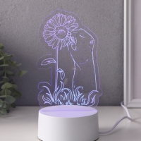 Светильник "Суслик и ромашка" LED RGB от сети RISALUX 9,5х10,1х17 см