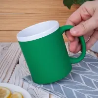 Кружка StopSpot с покрытием софт-тач, зеленая