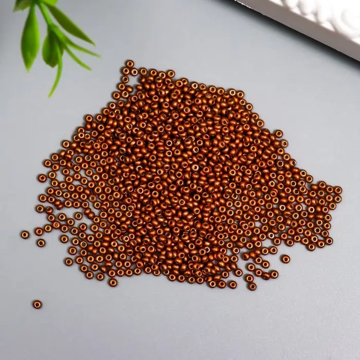 Бисер стекло 11/0 "Металлик. Красная медь" 10 гр