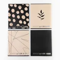 Тетрадь в клетку, 36 л., А5, на скрепке, блок №1 &laquo;Бежевый&raquo; МИКС