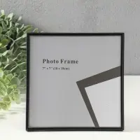 Фоторамка металл на 1 фото 18х18 см "Классик" чёрная 1,5х18,4х18,4 см