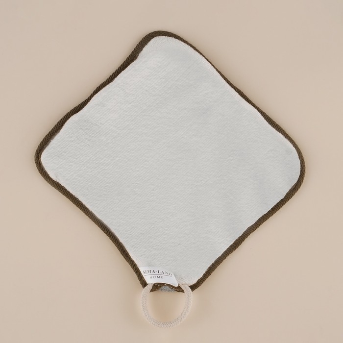 Мочалка массажная SL Home &laquo;Ортика&raquo;, бамбуковое волокно, 21&times;20,5 см, цвет серый