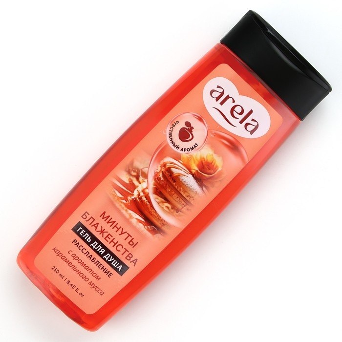 Гель для душа женский &laquo;Минуты блаженства&raquo;, 250 мл, аромат карамельного мусса, ARELA