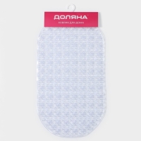 Коврик противоскользящий в ванну на присосках Доляна &laquo;Колли&raquo;, 39&times;71,5 см, цвет прозрачный