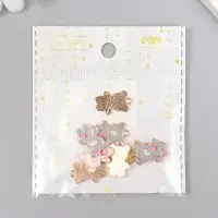 Металлический элемент, декоративная подвеска &laquo;Арт Узор. Мишка с сердцем&raquo;, эмаль, 1.7&times;1.3 см, МИКС