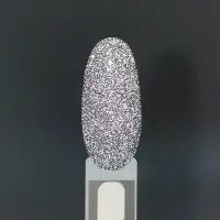 Блёстки для декора ногтей, светоотражающие, мелкие, цвет серебристый