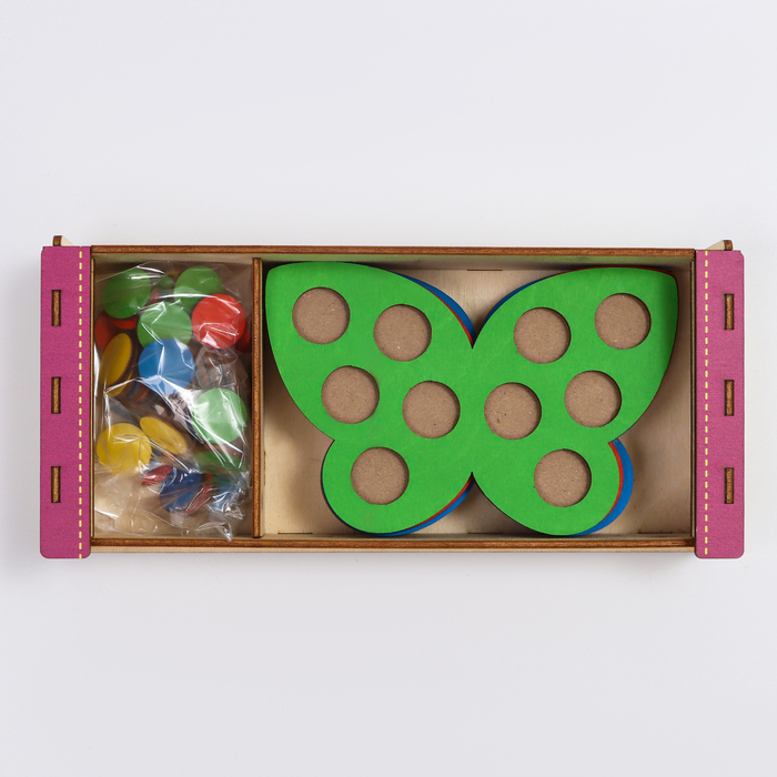 Мозаика &laquo;Бабочки&raquo;, 4 бабочки, 40 кружков d= 2 см