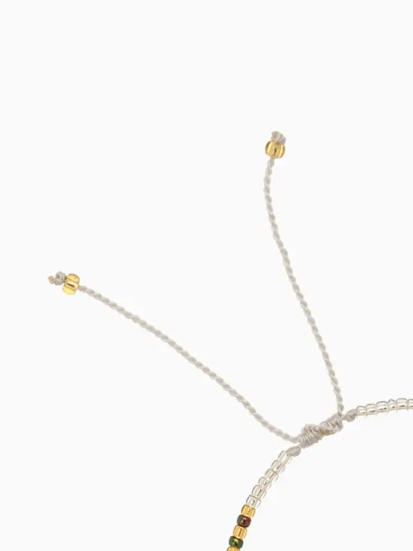 Браслет "Лила" длина 16 см, цв. серый, золотистый