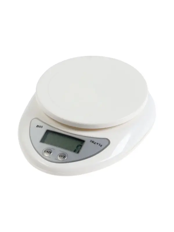Весы кухонные LVK-706, электронные, с чашей, до 5 кг, белые