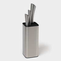 Подставка для ножей с наполнителем Magistro &laquo;Металлик&raquo;, 22,5&times;9,5&times;9,5 см, серебристая