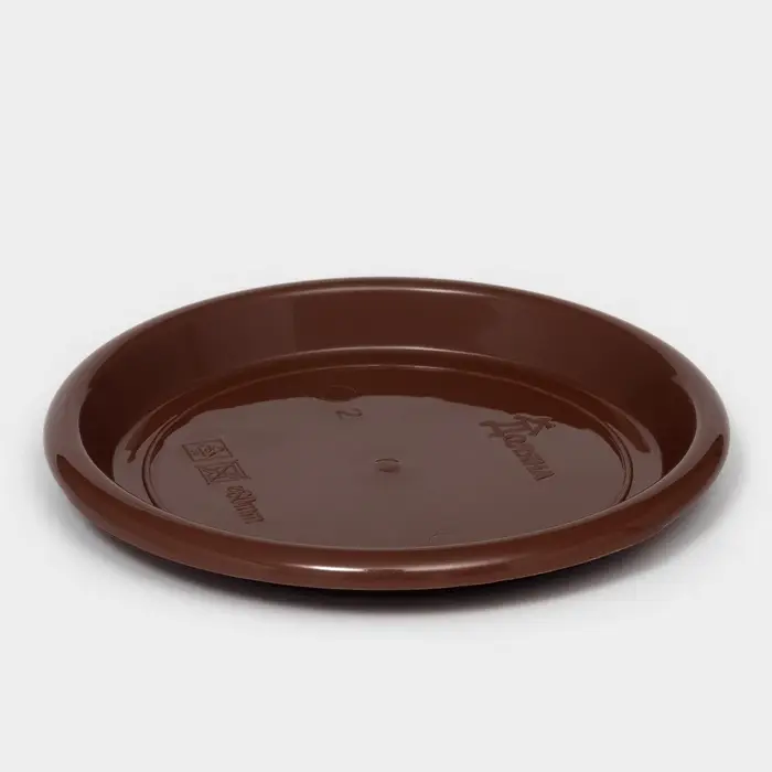 Горшок для цветов с поддоном &laquo;Доляна. Эрика&raquo;, 700 мл, пластиковый, коричневый