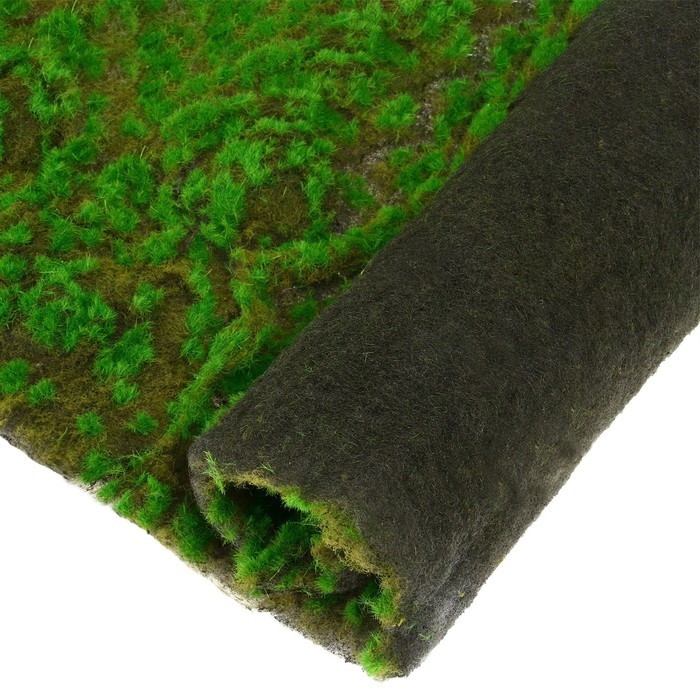 Мох искусственный, декоративный, полотно 1 &times; 1 м, рельефный, камни, Greengo