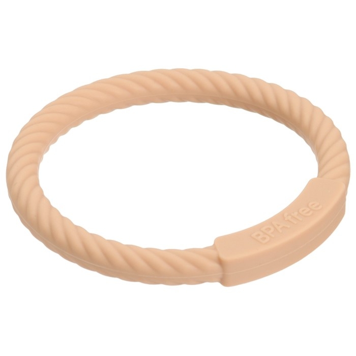 Прорезыватель силиконовый &laquo;Браслетик&raquo;, цвет бежевый, Mum&Baby