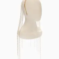 Украшение для волос &laquo;Паутина&raquo;, 50 см, белое в золоте