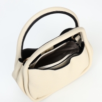 Сумка женская тоут на молнии, цвет белый