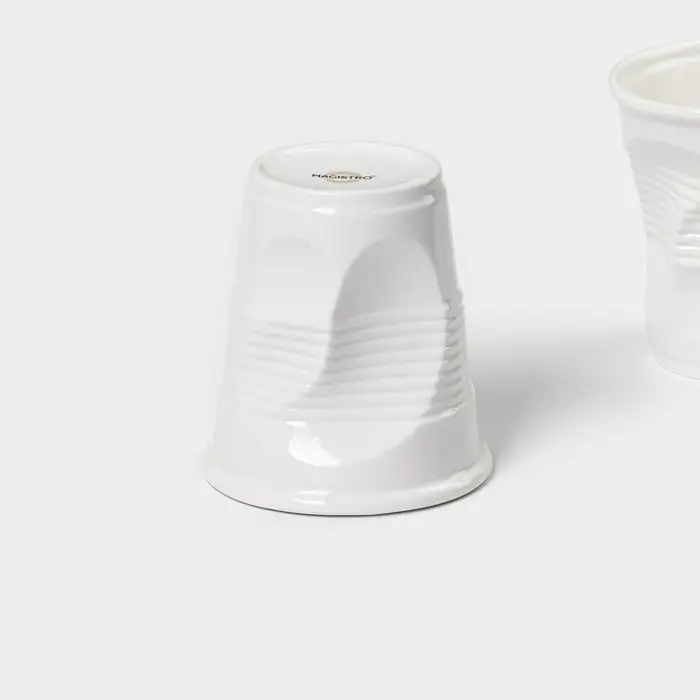 Набор кружек фарфоровых Magistro &laquo;Бланш&raquo;, 2 предмета: 400 мл, цвет белый