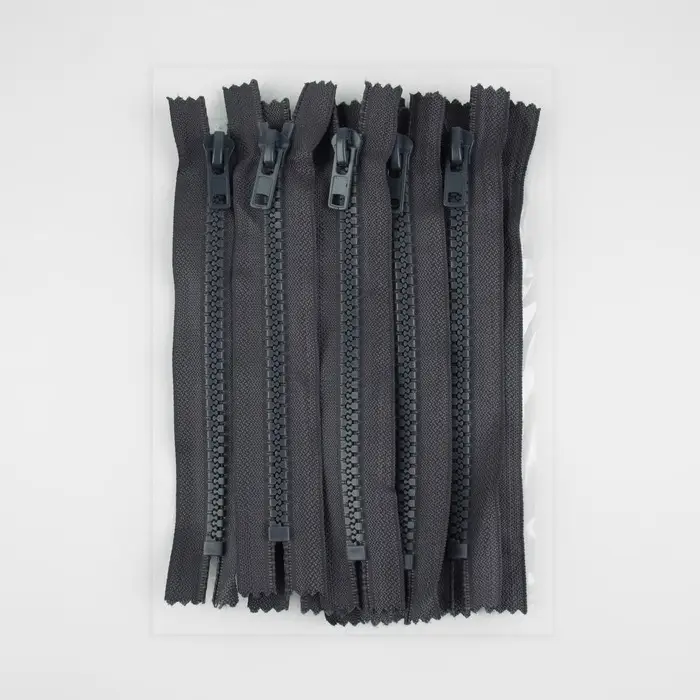 Молния &laquo;Трактор&raquo;, №8, неразъёмная, замок автомат, 18 см, тёмно-серая