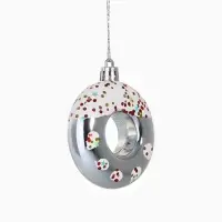 Набор украшений пластик 16 шт "Ярмарка волшебства" 8 см, белый