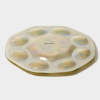 Подставка стеклянная для яиц Доляна &laquo;Цыплята&raquo;, 21&times;1 см, 8 ячеек