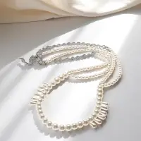 Бодичейн женская &laquo;Жемчуг&raquo; капли, белый в серебре