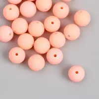 Бусины для творчества пластик "Нежно-розовый" матовые d=1,2 см набор 20 гр