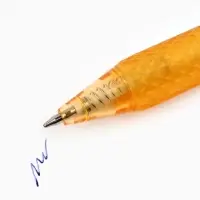 Ручка шариковая с резиновым держателем 0,5мм "Ручка отличника", синяя паста 0.5 мм