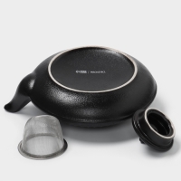 Чайник заварочный с ситом 0,7 л, Magistro Black Swan, черный