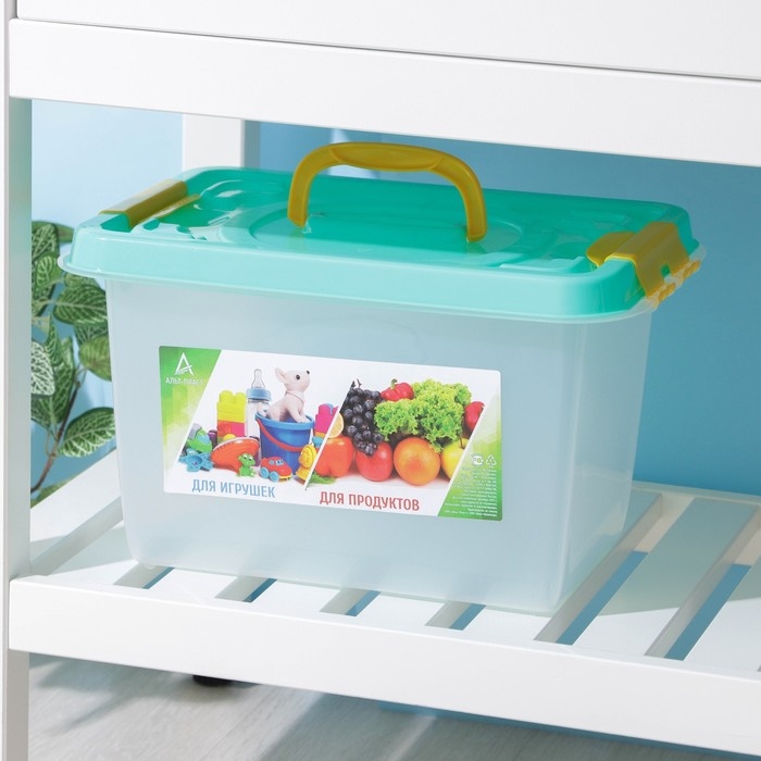 Бокс универсальный для игрушек и продуктов, 10 л, 35,9&times;24,2&times;21,1 см