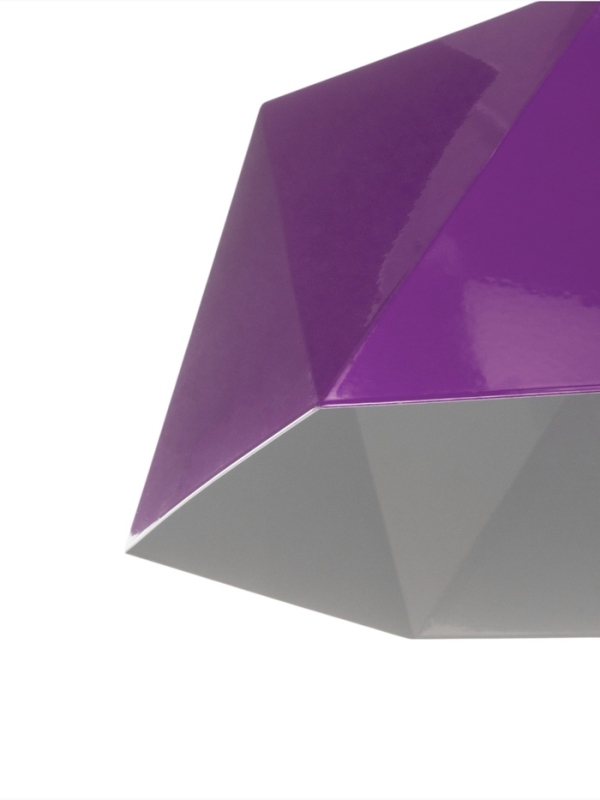 Светильник Edward 1х40Вт Е27 пр-1м темно-фиолетовый 38х38х25см