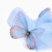 Резинка для волос &laquo;Бабочки&raquo; голубая, Холодное сердце
