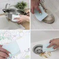 Губка меламиновая для удаления пятен &laquo;Тройной эффект&raquo;, 3 слоя: меламин, поролон, абразив, 11&times;7&times;3 см