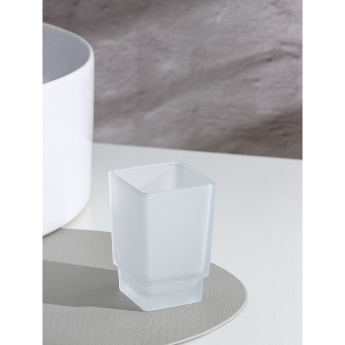 Стакан стеклянный матовый &laquo;Квадро&raquo;