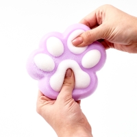 Сквиш антистресс - игрушка &laquo;Кошачья лапка&raquo;, с пушистой посыпкой, МИКС