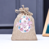 Мешок подарочный с термонаклейкой "8 марта" 10 x 14 см  набор 5шт 9924383