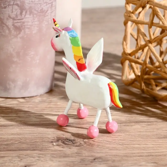 Сувенир дерево "Единорожик" 6х9х5 см