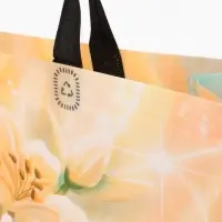 Сумка для покупок Цветы, 32*10*26. отд без молнии, розовый