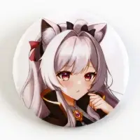 Значки закатные &laquo;Аниме девочки&raquo;, 38 мм, МИКС