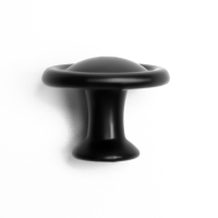 Ручка кнопка ТУНДРА РК044BL, черная, 8 шт TMP